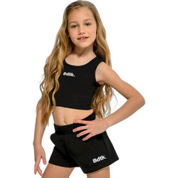 BodyTalk Παιδικό Crop Top Αμάνικο Μαύρο 1261-708220-00100