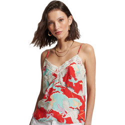 Superdry Γυναικείο Καλοκαιρινό Top Γαλάζιο W6011555A-9DU