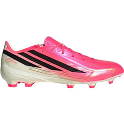 Adidas F50 Hyperfast League FG IH9346 Ποδοσφαιρικά Παπούτσια με Τάπες Ροζ Λευκά