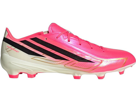 Adidas F50 Hyperfast League FG IH9346 Ποδοσφαιρικά Παπούτσια με Τάπες Ροζ Λευκά