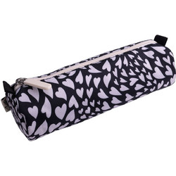 Sentio Camo Hearts Κασετίνα Βαρελάκι Μαύρη ST60262