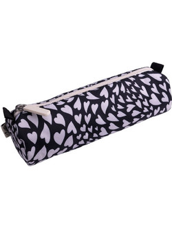 Sentio Camo Hearts Κασετίνα Βαρελάκι Μαύρη ST60262