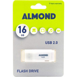 Almond Prime 16GB USB Stick 2.0 με USB-A Λευκό