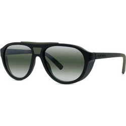 Vuarnet VU40054U 02C Ανδρικά Γυαλιά Ηλίου Aviator Κοκάλινα Μαύρα με Μαύρο Φακό