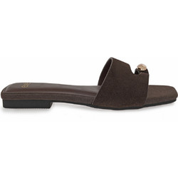 Exe Γυναικεία Σανδάλια Suede Καφέ W459H0702-504