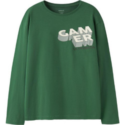 Name It Παιδικό T-Shirt Μακρυμάνικο Πράσινο 13259688