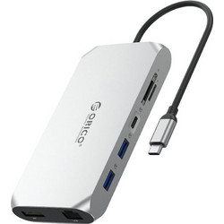 Orico USB-C Docking Station με DisplayPort / HDMI PD Ethernet XCR-X33-SV-BP