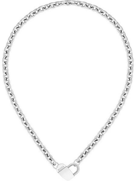 Hugo Boss Γυναικείο Κολιέ Καρδιά από Ατσάλι Ασημί 1580416