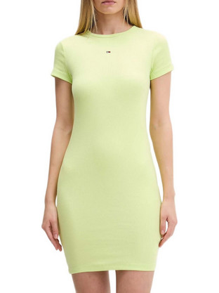 Tommy Jeans Mini Καλοκαιρινό Καθημερινό Φόρεμα Lime DW0DW22613-LT3