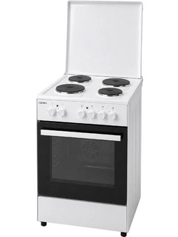 Crown CHP-5060W Κουζίνα Ηλεκτρική 51lt με Εμαγιέ Εστίες 50cm