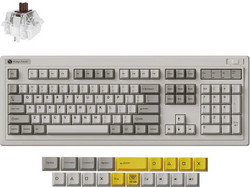 Keychron R6 QMK Ασύρματο Μηχανικό Gaming Πληκτρολόγιο με Keychron Super Brown Διακόπτες RGB Grey