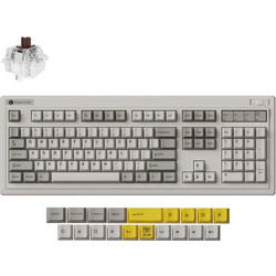 Keychron R6 QMK Ασύρματο Μηχανικό Gaming Πληκτρολόγιο με Keychron Super Brown Διακόπτες RGB Grey