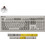 Keychron R6 QMK Ασύρματο Μηχανικό Gaming Πληκτρολόγιο με Keychron Super Brown Διακόπτες RGB Grey