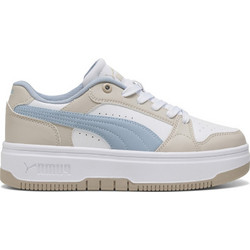 Puma Rebound Femme Low Γυναικεία Sneakers Flatforms Εκρού Γαλάζια 402592-21