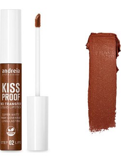 Andreia Kiss Proof 22 Brown Glitz Long Lasting Matte Κραγιόν Liquid
