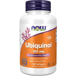 Now Foods Ubiquinol 100mg 120 Μαλακές Κάψουλες