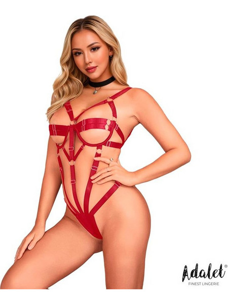 Adalet Blanca Sexy Κορμάκι String Αυτοκινήτου Κόκκινο A-856