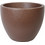 Plastona Bowl Leather Γλάστρα Στρογγυλή Καφέ 40x30cm