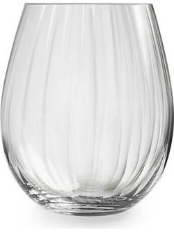 Royal Σετ Ποτήρια Νερού Γυάλινα Leerdam Plisse 440ml 4τμχ 1001701