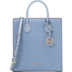 Michael Kors Γυναικεία Τσάντα Χειρός Δερμάτινη Γαλάζια 35S2GM9T8T