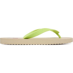 Tommy Jeans Γυναικείες Σαγιονάρες Αντιολισθητικές Lime EN0EN02979-0ID