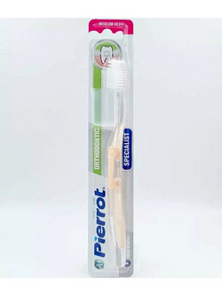 Pierrot Orthodontic Medium Oδοντόβουρτσα Σομόν
