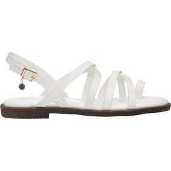 Envie Shoes Δερμάτινα Γυναικεία Σανδάλια Λευκά E96-23298