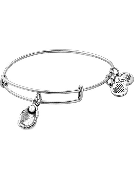 Alex and Ani Γυναικείο Βραχιόλι Βέργα Ασημί A17EBOYSRS
