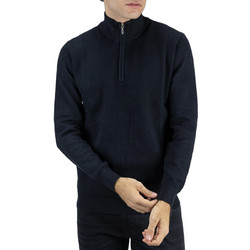 Lexton Nest Half Zip Ανδρική Πλεκτή Μπλούζα με Φερμουάρ Navy Μπλε 17.36