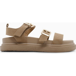 Seven Γυναικεία Σανδάλια Suede Μπεζ W403R8012-38Z