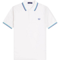 Fred Perry Ανδρική Μπλούζα Polo Κοντομάνικη Λευκή M3600-94A