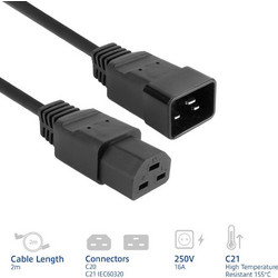 AK5344 Προέκταση Καλωδίου Τροφοδοσίας C20 to C21 2m