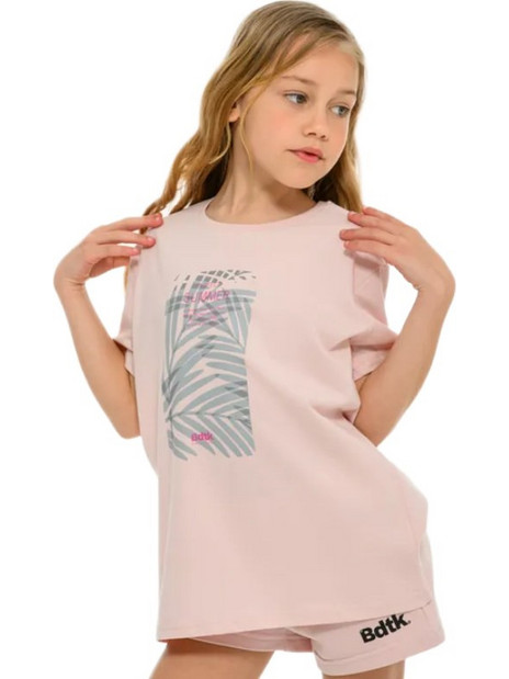 BodyTalk Παιδικό T-Shirt Αμάνικο Ροζ Χρυσό 1261-702828-00304