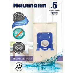 Naumann Σακούλες Σκούπας 5τμχ Συμβατές με Σκούπα AEG / Electrolux / Philips