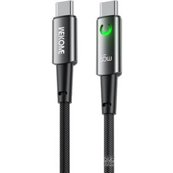 Wekome WDC-129 Braided USB-C to USB-C 65W 1.2m Black