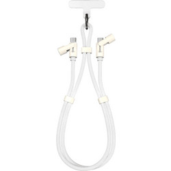SBOX Braided Keychain USB-C to USB-C 60W 1.5m White 3858894509805