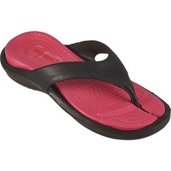 Mitsuko Γυναικείες Σαγιονάρες Μαύρες Φούξια SA62735W-FUC