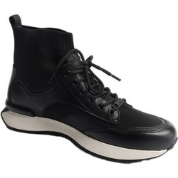 Versace 19V69 Ανδρικά Sneakers Μποτάκια με Κάλτσα Μαύρα YO-F2079