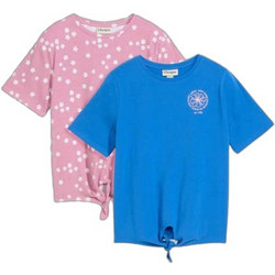 Bonprix Σετ Παιδικά T-Shirt Κοντομάνικα Royal Blue Ροζ 961682