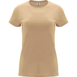 Roly Capri Γυναικείο Αθλητικό T-Shirt Μπεζ CA6683-07