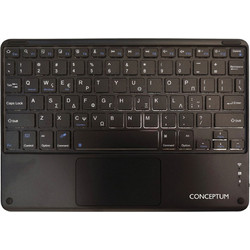 Conceptum BTOUCH-301GR Black Ασύρματο Πληκτρολόγιο με TouchPad