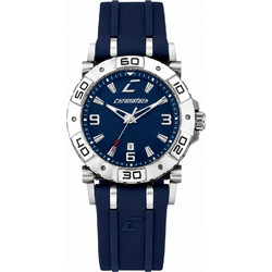 Chronotech Ανδρικό Ρολόι με Μπλε Καουτσούκ Λουράκι RW0039
