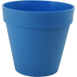 Sic Plast Deco Γλάστρα Εξωτερικού Χώρου Στρογγυλή Πλαστική Μπλε 22x21cm 7532087904