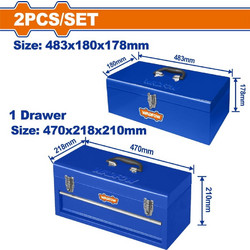 Wadfow WTB8A81 Βαλίτσα Εργαλείων Μ48xΠ18xΥ18cm
