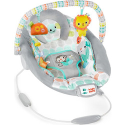 Bright Starts Whimsical Wild Comfy Ηλεκτρικό Relax Μωρού Κούνια με Μουσική & Δόνηση έως 9kg Γκρι 11805