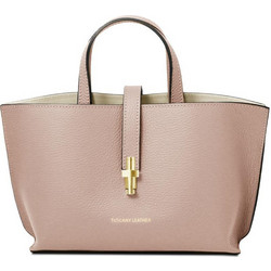 Tuscany Leather Agatha Γυναικεία Τσάντα Χειρός Δερμάτινη Nude TL142456
