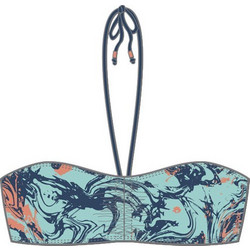 Reebok Bikini Top Strapless Πετρόλ S01620