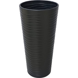 TNS Γλάστρα Στρογγυλή Πλαστική Μαύρη 40x80cm 32-800-2135