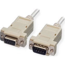 Value 11.99.6218-50 Καλώδιο RS-232 DB9 Male to RS-232 DB9 Female 1.8m Grey