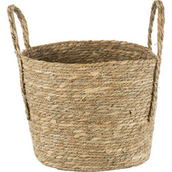 Globostar Tinos Κασπώ Καλάθι Δαπέδου Μπεζ 35x30cm 20292